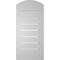 Ekena Millwork Arch Top Surface Mount PVC Gable Vent: Non-Functional, w/2"W x 1-1/2"P Brickmould Frame, 12"W x 24"H GVPAR12X2402SN - alternate 2